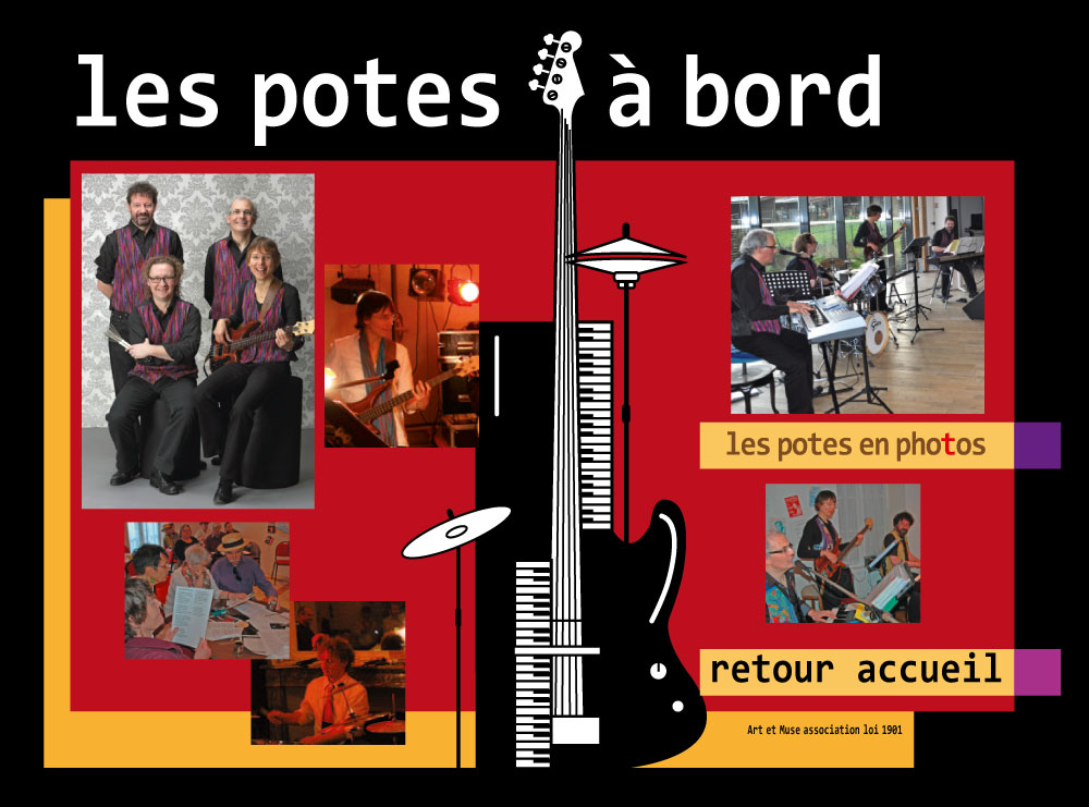 Page de photos des potes à bord